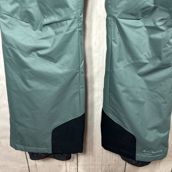 Columbia Insulated Arctic Trip Snow Omni Tech Waterproof Green Winter Pants - Picture 6 of 16